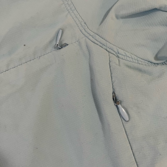 REI SAHARA LIGHT BLUE OUTDOOR HIKING 100% TACTEL NYLON SHIRT, SIZE M. - Picture 8 of 11